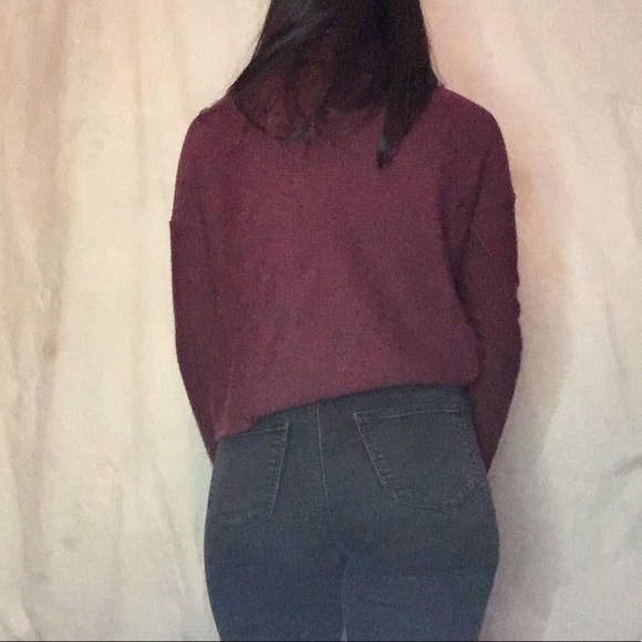 Cropped tunic neck top - Picture 4 of 5